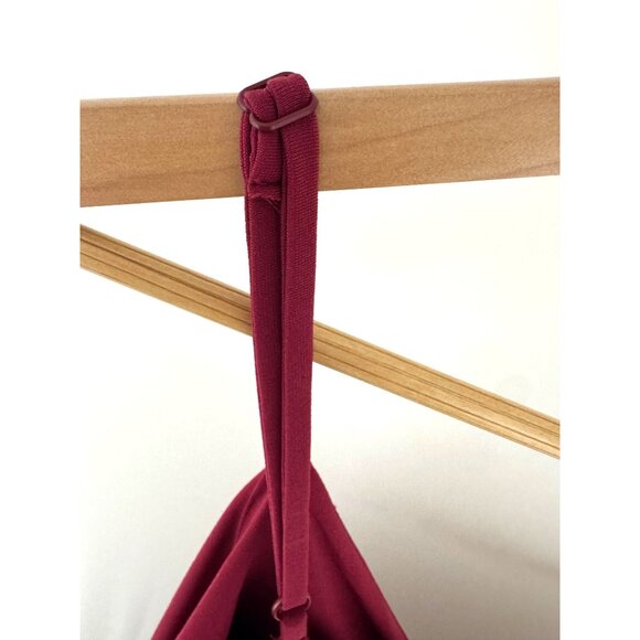 Lane Bryant Red Sleeveless Drape-Front Long Maxi Sheath Dress Size 22/24 3X Plus - Picture 5 of 11